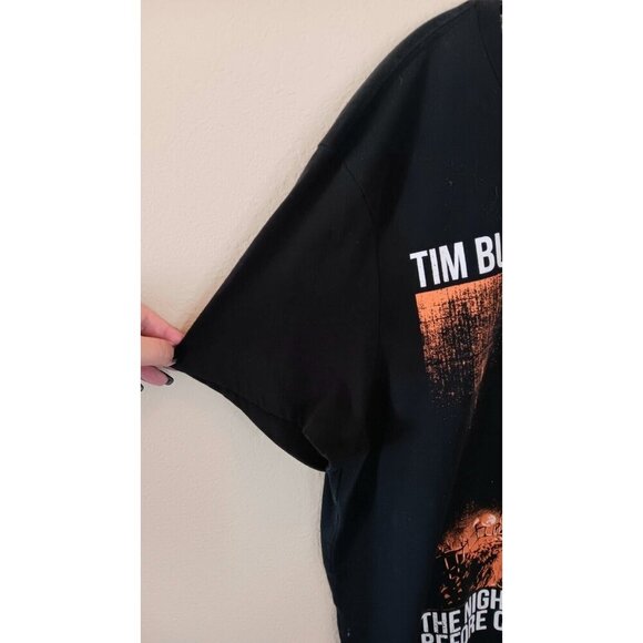 Disney Nightmare Before Christmas Tee Women's XXL Black Orange Halloween Jack - Picture 5 of 6